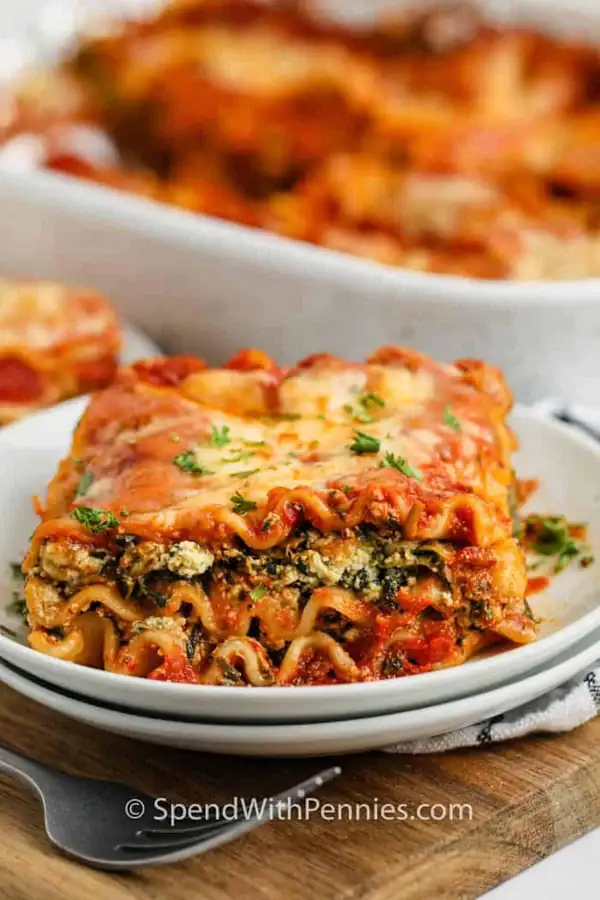 Spinach Lasagna (Use Frozen or Fresh Spinach)