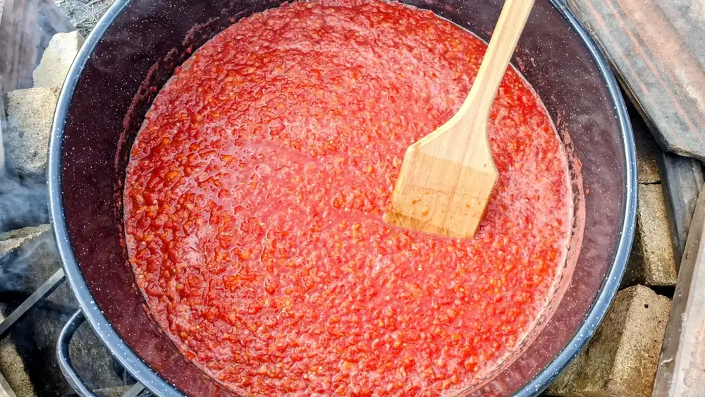 Country fried chutney with olive oil without sugar
