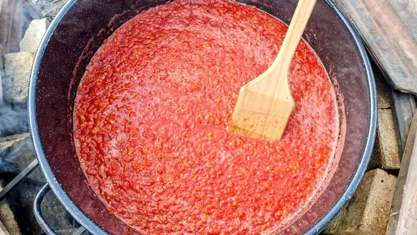 Country fried chutney with olive oil without sugar