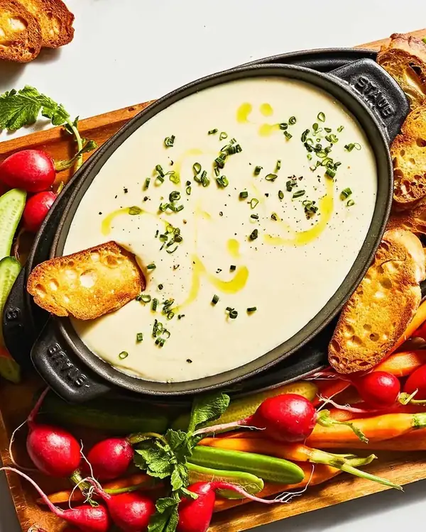 Brandada de bacalao salado sedoso, al estilo de Chicago.