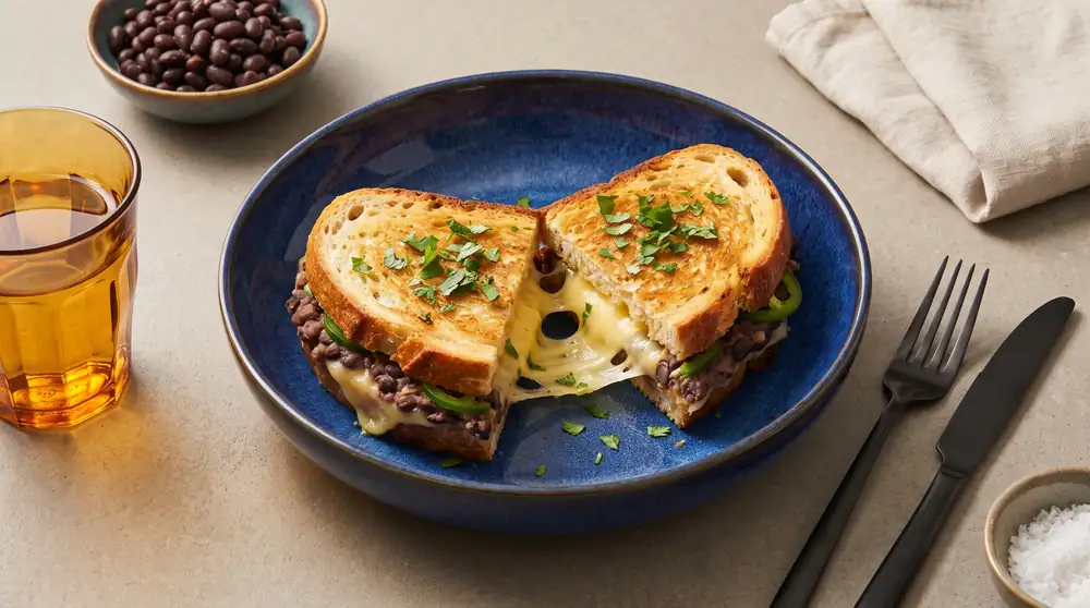 Give your grilled cheese sandwich a beany protein upgrade