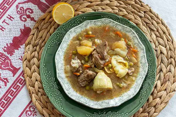 Greek Beef with Artichokes and Peas Spring Lemon Beef Stew