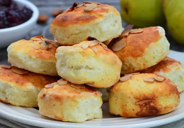 Yogurt and Almond Scones