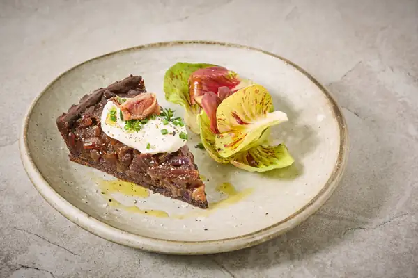 Caramelised Red Onion Tart With Bitter Cocoa Pastry Recipe