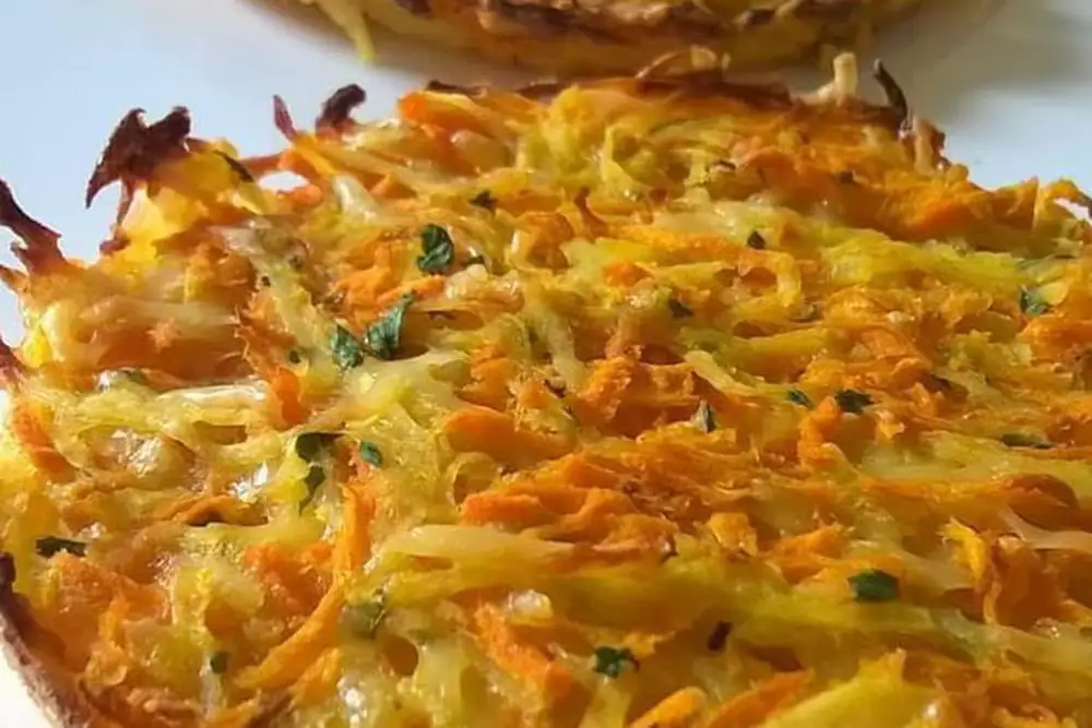 Potato and carrot pancake