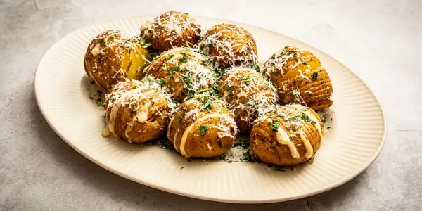 Barbecued Hasselback Potatoes With Garlic Butter And Gruyère Recipe