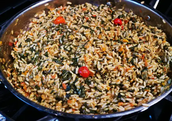 El arroz bhagi (espinacas) definitivo