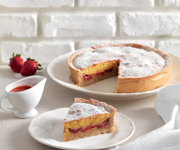 Strawberry Frangipane Pie