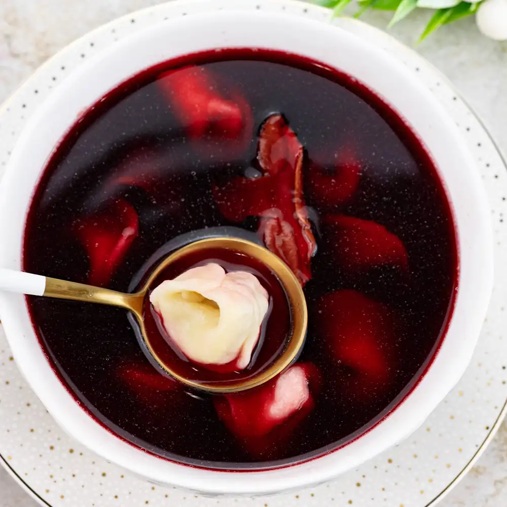 Christmas Eve red borscht