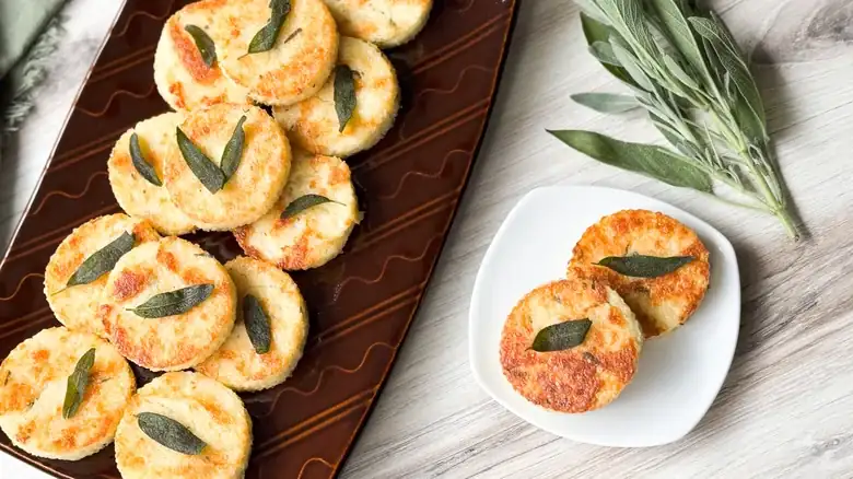 Cheesy Truffled Grit Cakes Recipe