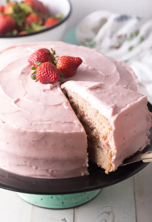 Homemade Strawberry Cake