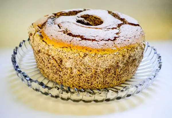 Chocolate Tweed Angel Food Cake