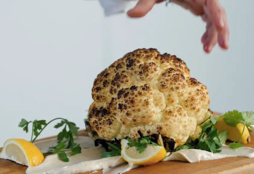 Recipe: Roasted cauliflower with za'atar and sesame cream