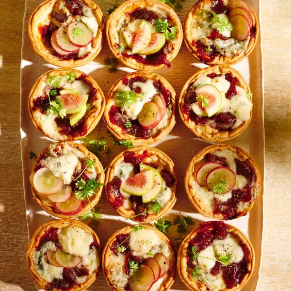 Maggie Beer’s blue cheese tarts