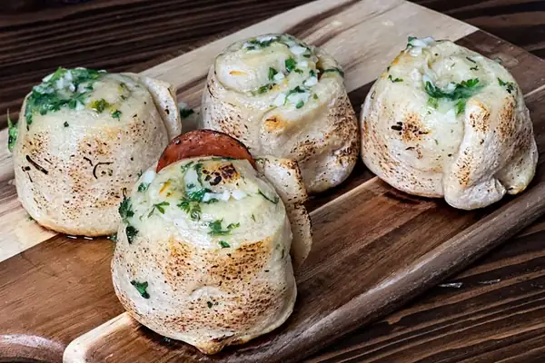 Pepperoni Pizza Rolls in a Pizza Oven