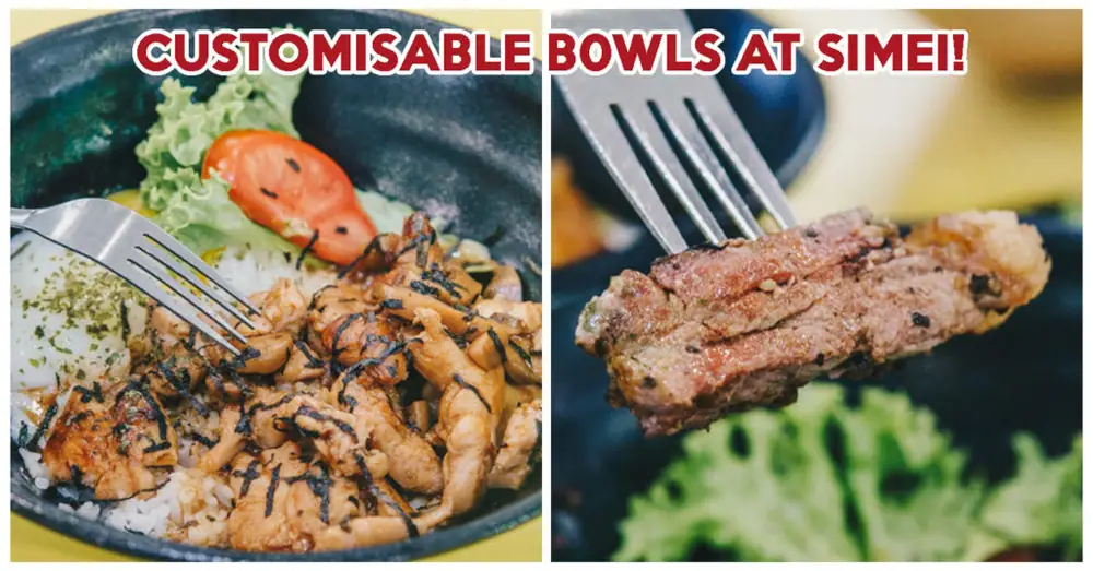Reseña de Bowl & Grill Simei: Platos personalizables de pollo picado y champiñones con trufa desde $5.50 en Simei
