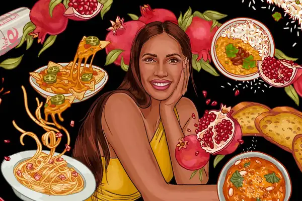 Padma Lakshmi Snacks While Glamming