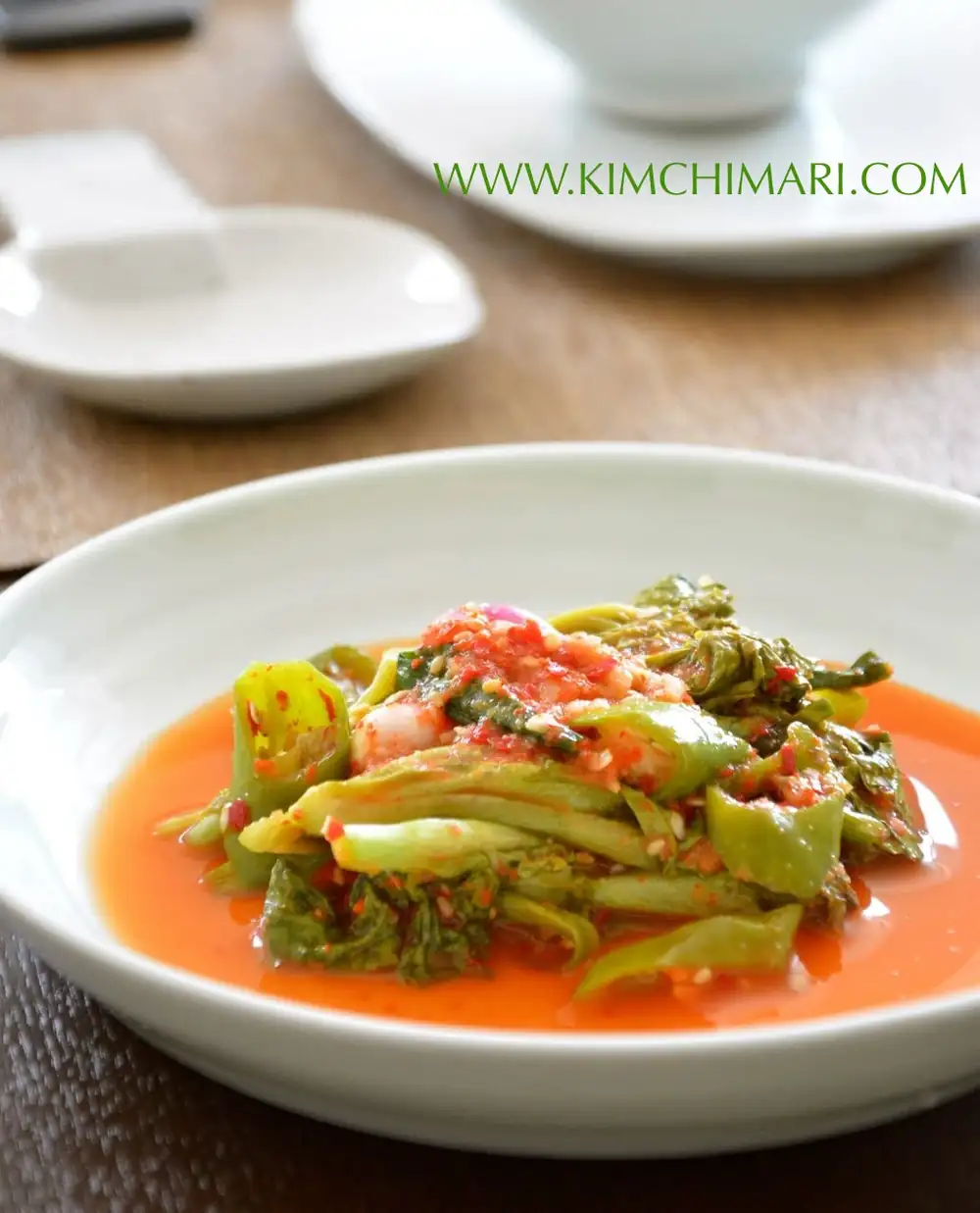 Vegetarian Lettuce Kimchi (상추김치 Sangchoo Kimchi)