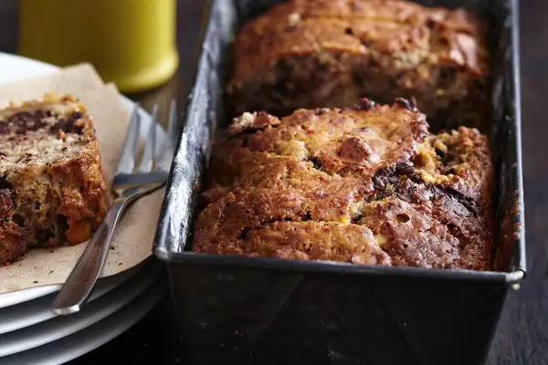 Pan de plátano húmedo y dulce