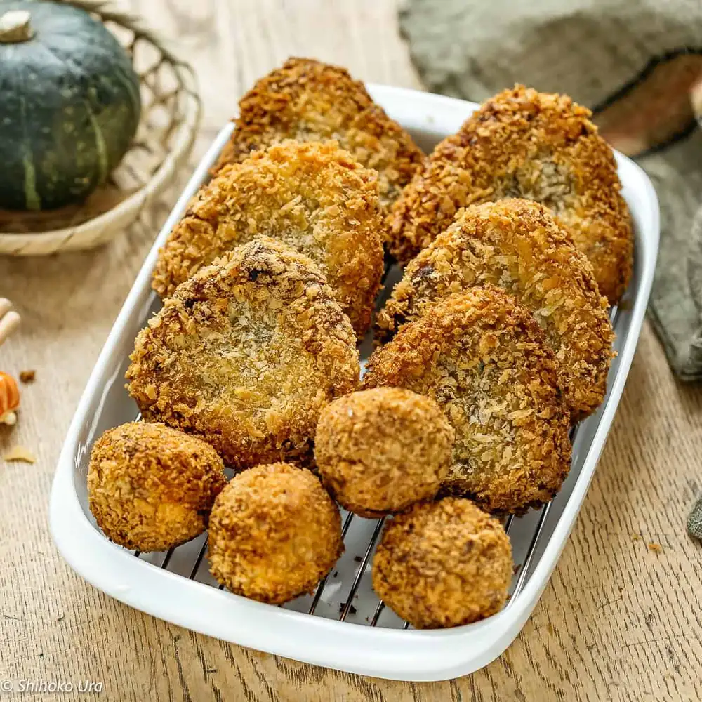Kabocha Korokke(Kabocha Squash Croqutte)カボチャの コロッケ