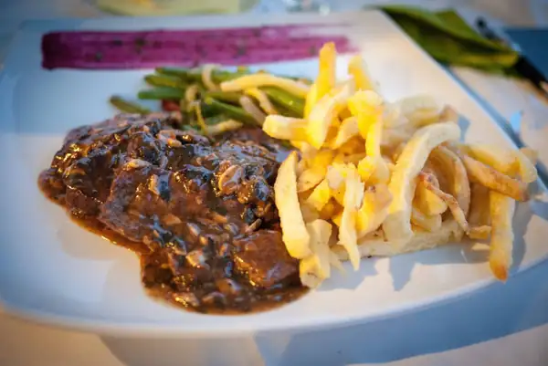 Amazing Christmas Veal Stew Garnished with Fruit & Nuts