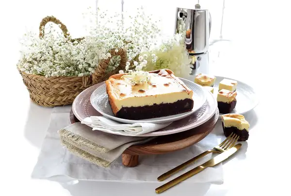 Brownie cheesecake