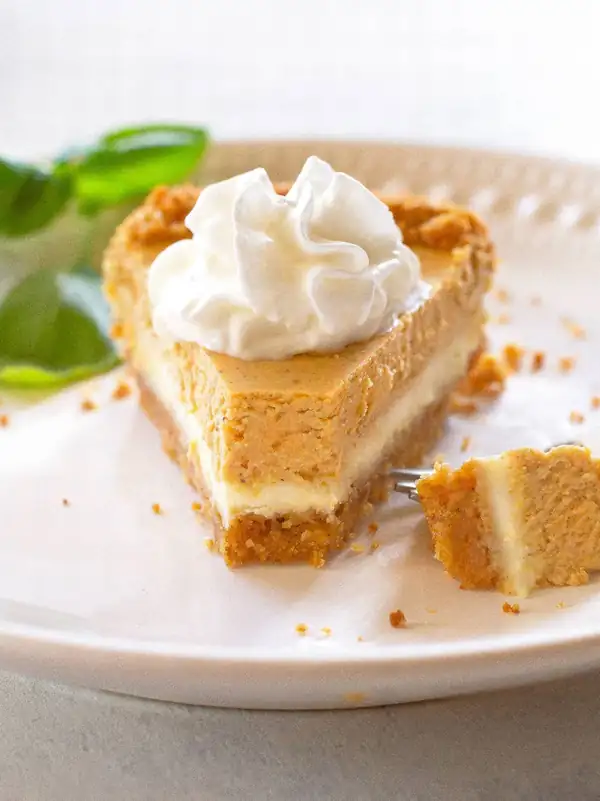 Double Layer Pumpkin Cheesecake