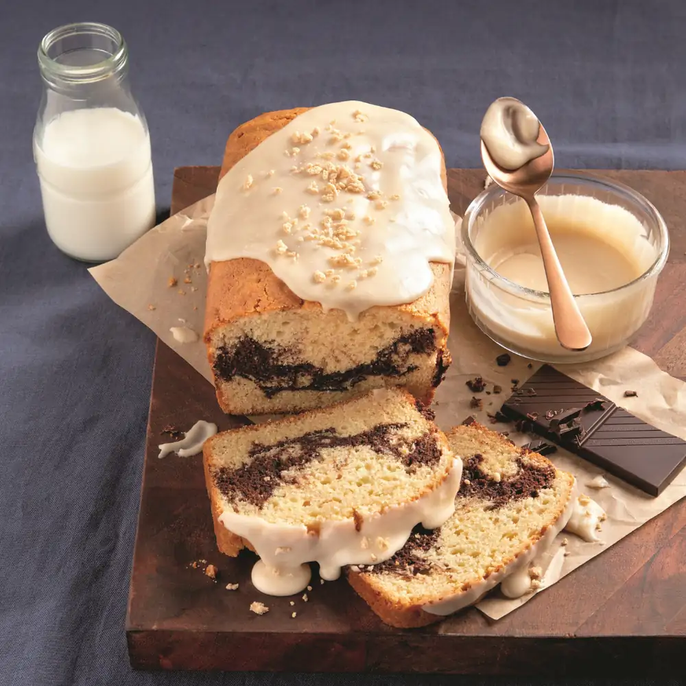 Maple bread with a chocolate center