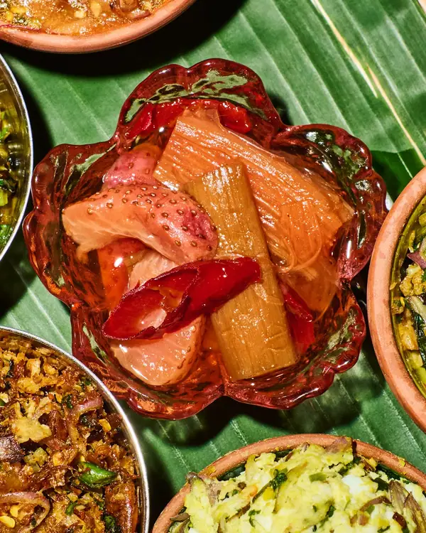 Strawberry Rhubarb Achar Recipe