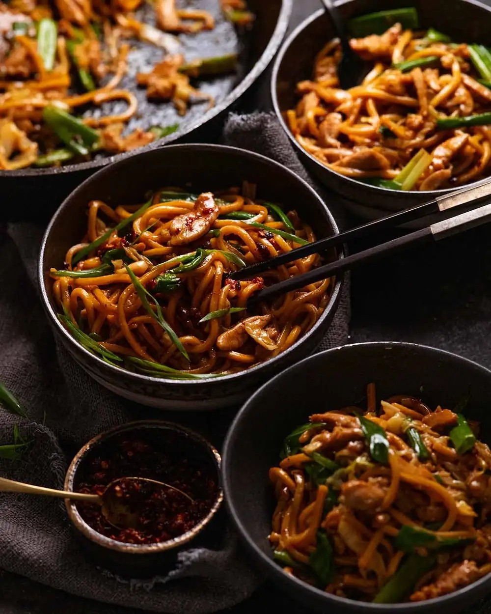 The fastest noodle stir fry I know