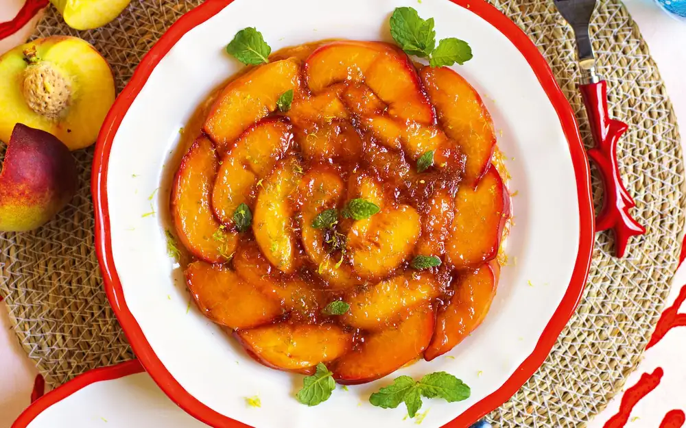Peach and Lime Tarte Tatin