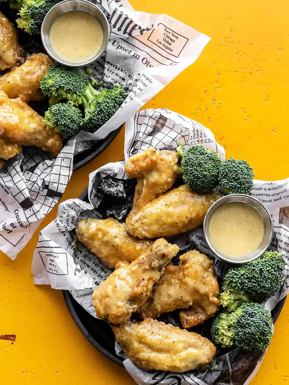 Honey Mustard Chicken Wings - Oven-Baked & Crispy
