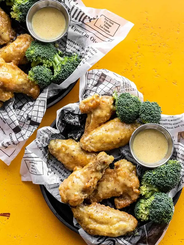 Alitas de pollo con mostaza y miel - Horneadas y crujientes