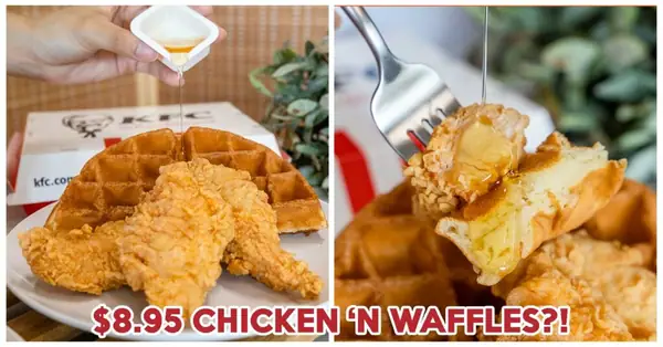 KFC tiene nuevos Chicken 'N Waffles para que puedas disfrutar de un brunch después de las 11 de la mañana.
