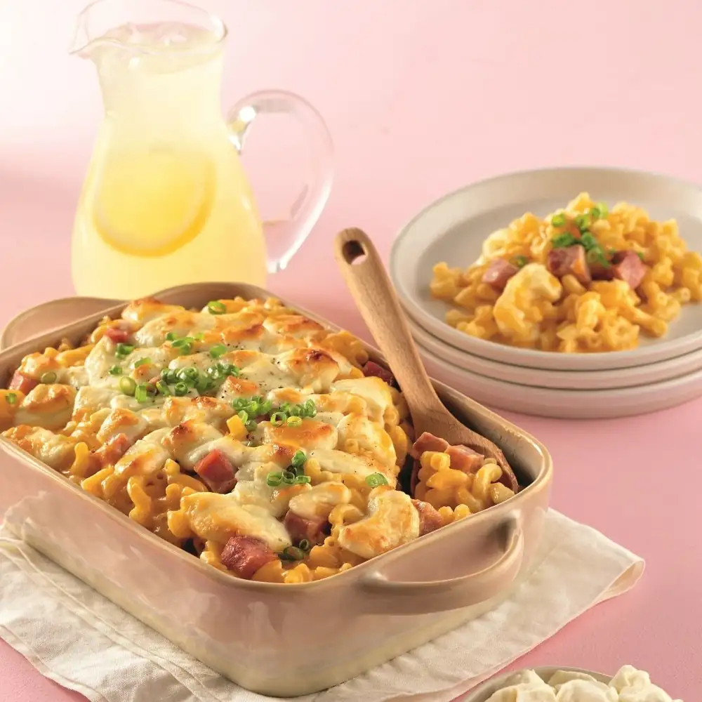 Mac and cheese with cheese curds