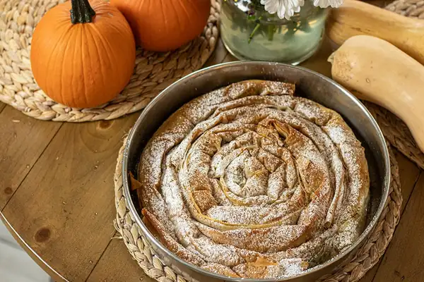 Sweet Greek Pumpkin Pie (Kolokithopita)