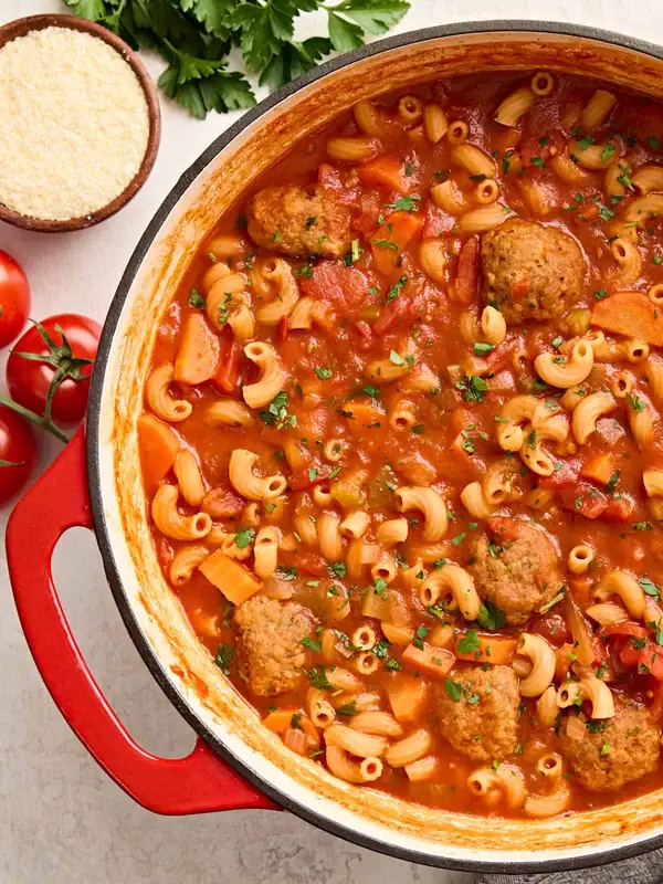 Hearty Turkey Meatball Soup