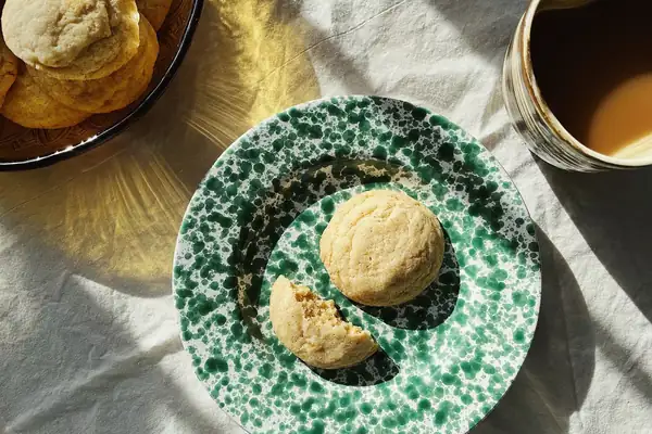 Galletas de azúcar con masa madre desechada