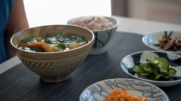Korean Arugula and Potato Soup