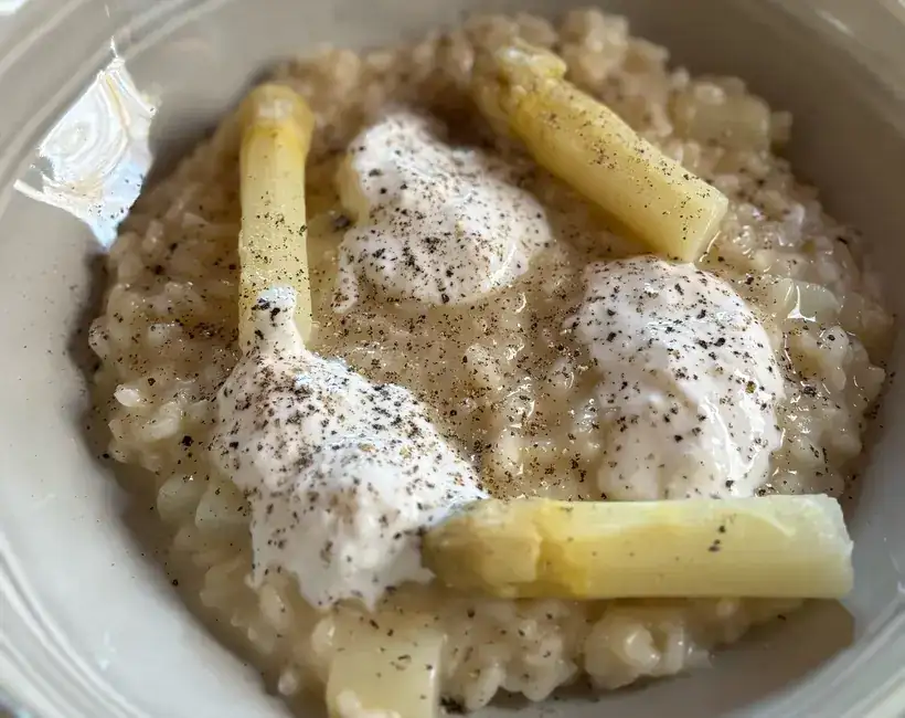 Witte-aspergerisotto