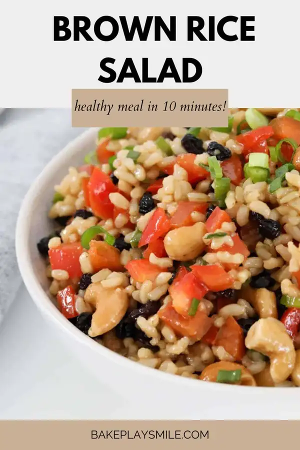 Brown Rice Salad with Cashews & Currants