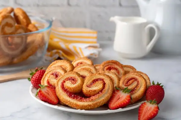 How to make strawberry palmiers at home