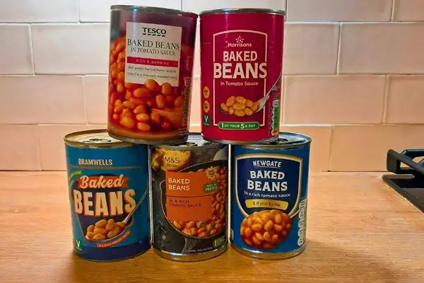 I bought baked beans from 5 supermarkets