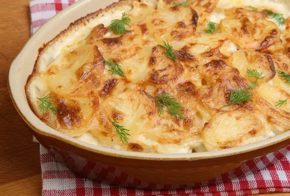 No need for cheese: that's how you get a beautiful golden crust on the gratin dauphinois