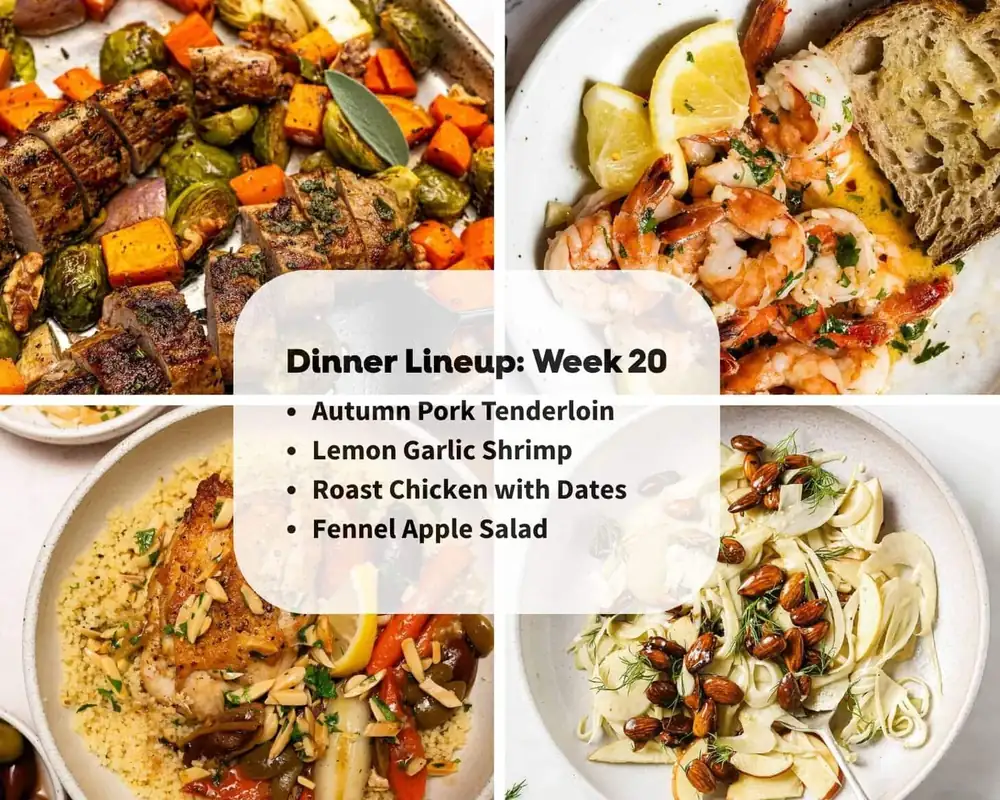 Menú de cenas: Semana 20