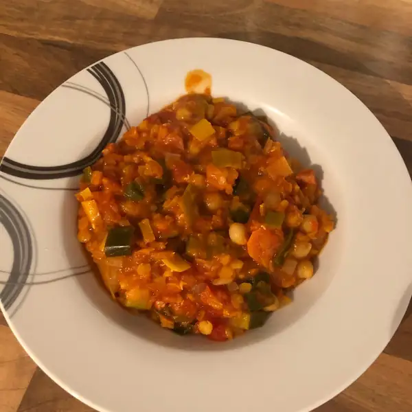 Chicken lentil pot