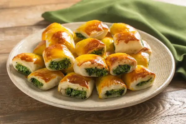 Chard and Ricotta Puff Pastry Bites