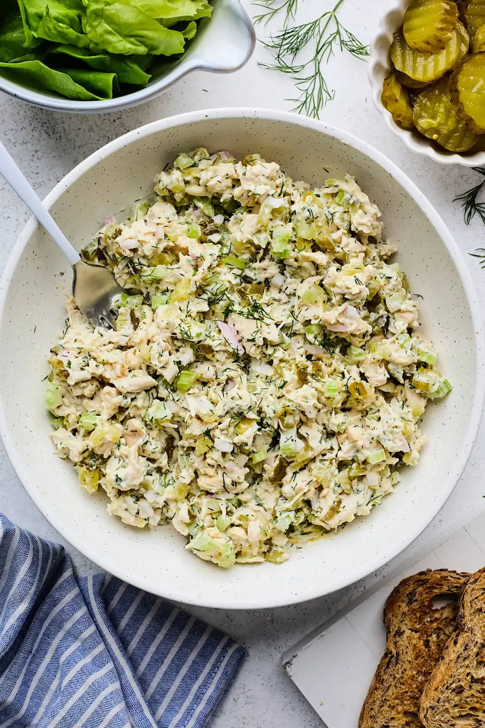Dill Pickle Chicken Salad – High-Protein Recipe