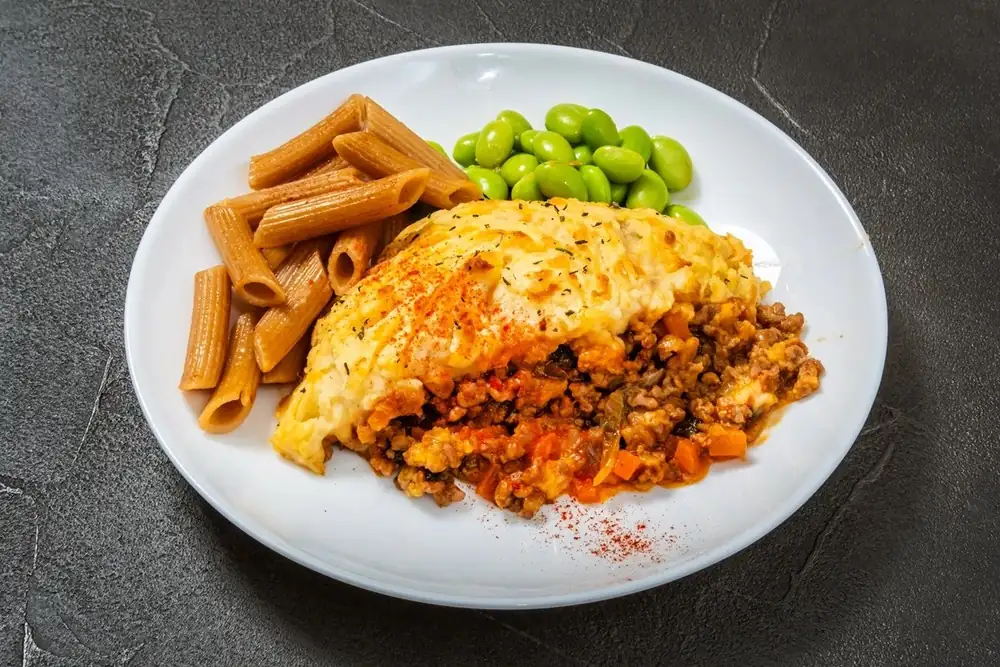 Receta de pastel de arroz y carne