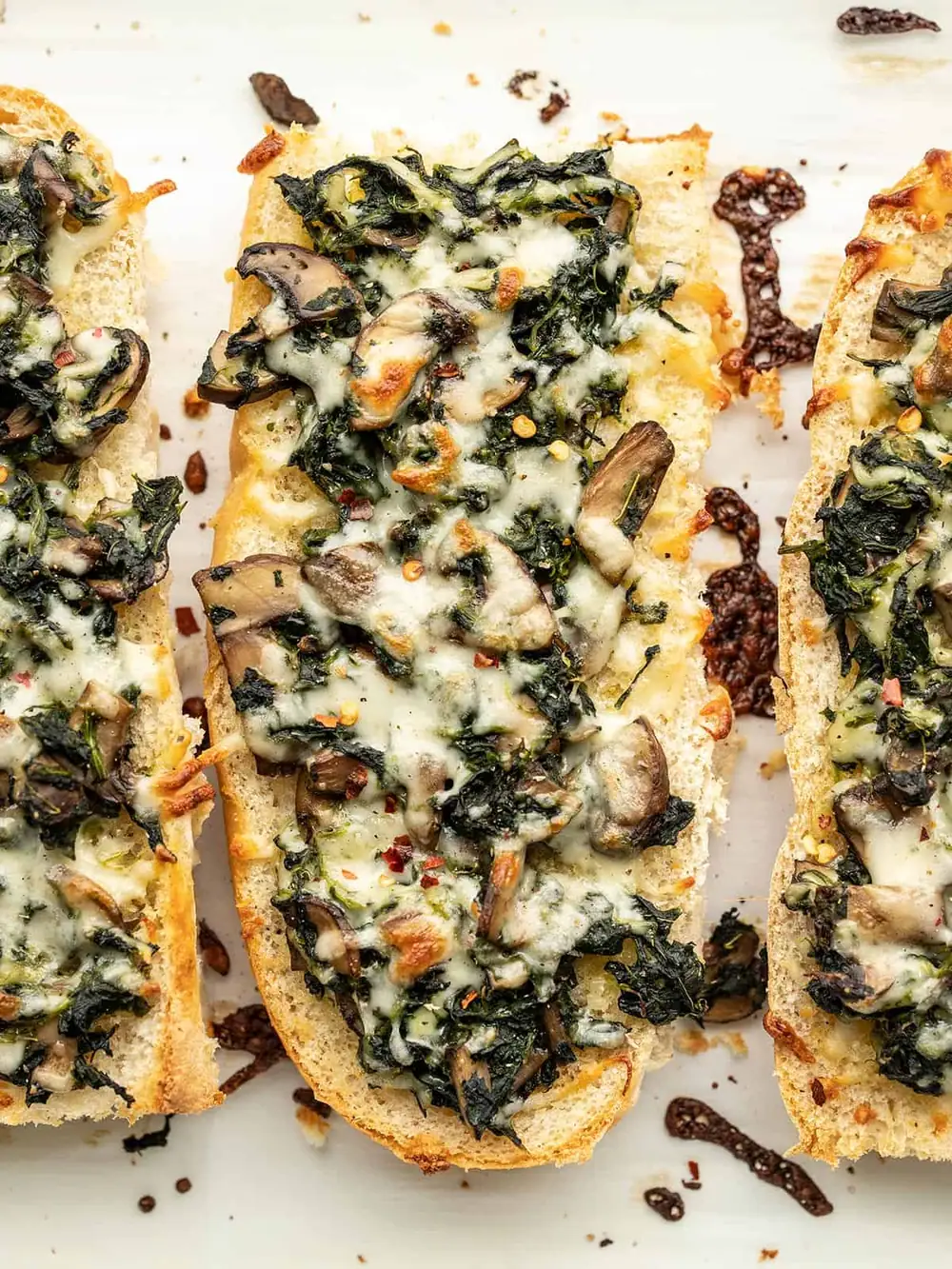 Spinach Mushroom Pizza